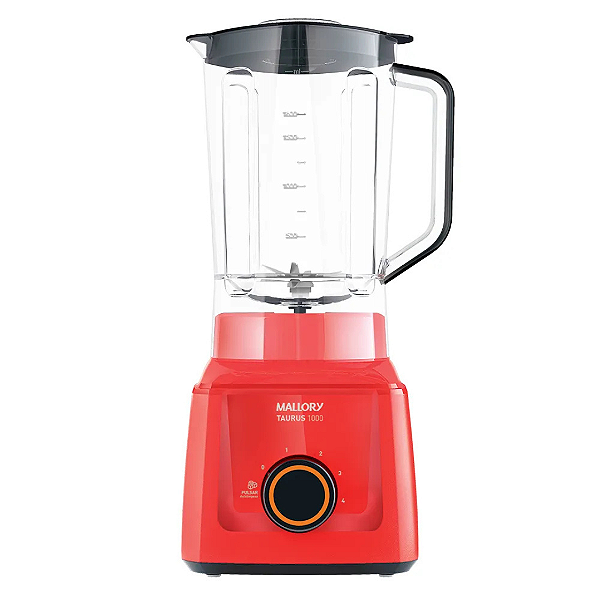 Liquidificador Mallory Taurus  1000 4 Vel 900w Vermelho 220v