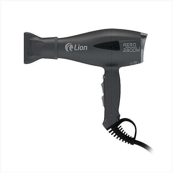 Secador De Cabelo Lion Aero 2800w Cinza Chumbo 220v