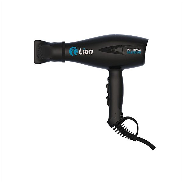 Secador De Cabelo Lion Tutti Silenciar 2200w Preto 127v