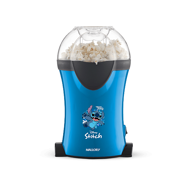 Pipoqueira Eletrica Mallory Disney Stitch Azul - 220v