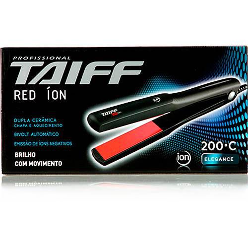 CHAPINHA PRANCHA ALISADORA TAIFF RED ION 200ºC - BIVOLT