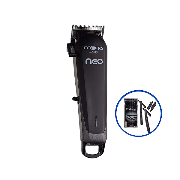 Maquina De Corte Mega Neo Cordless Bivolt + Kit Navalhetes Com LÂminas DescartÁveis