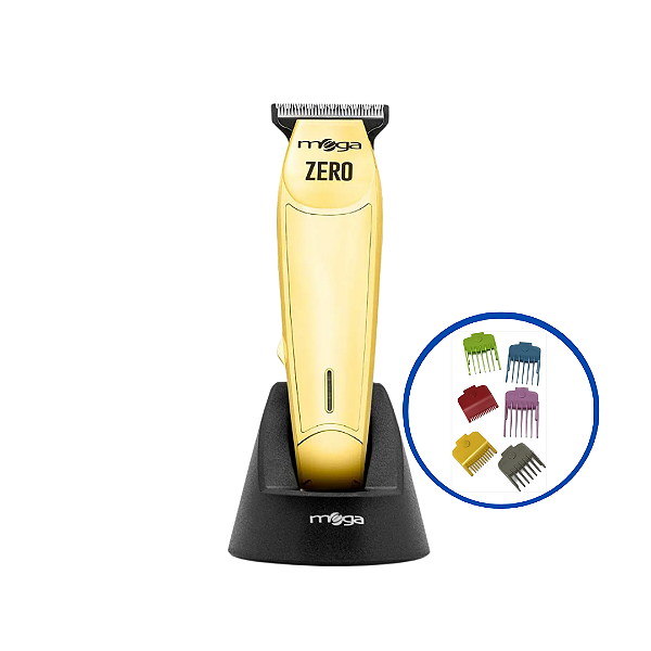 Maquina De Corte E Acabamento Mega Zero Gold Usb +  Kit Mega Pentes MagnÉticos - 6 Unidades