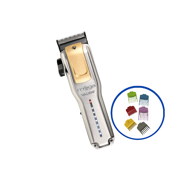 Maquina De Corte Mega Valent 9000 Rpm Usb-c +  Kit Mega Pentes MagnÉticos - 6 Unidades