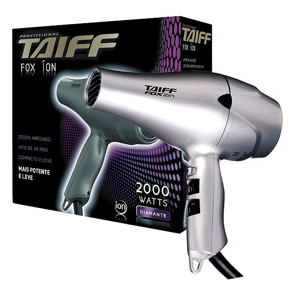 SECADOR FOX ION PRATA 2000W TAIFF  - 127V