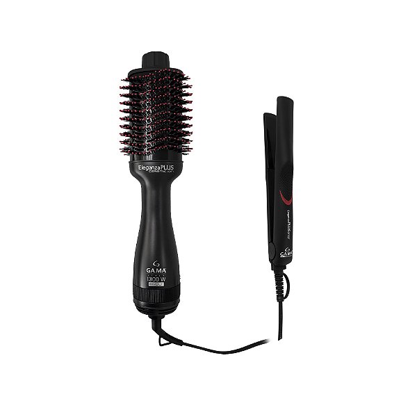 Kit Gama Eleganza Plus - Escova Brush 1300w Bv + Prancha 220ºc Bv