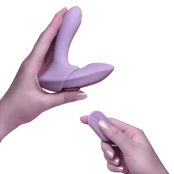 Vibrador Pantynova Fit2 Calcinha VibratÓria ClitÓris Ponto G 2 Em 1 -  Cor Roxo