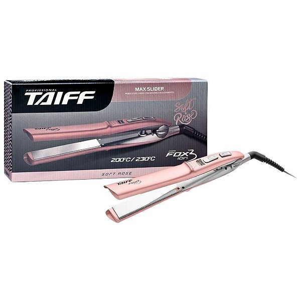 CHAPINHA PRANCHA ALISADORA TAIFF FOX ION 3 ROSE 230°C - BIVOLT