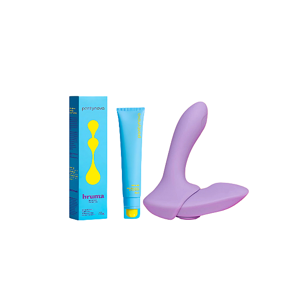 Kit Pantynova - Fit2 Calcinha VibratÓria Roxo + Lubrificante Hidratante Bruma 75g