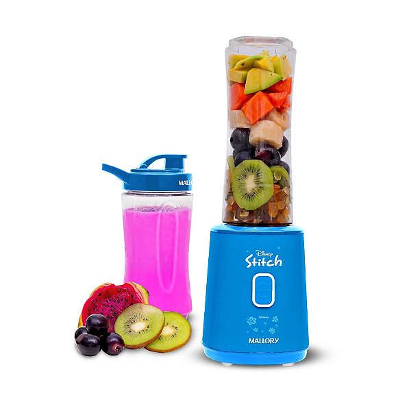 Liquidificador Individual Mallory Stitch 300w Com 2 Copos 600ml E 400ml - 127v