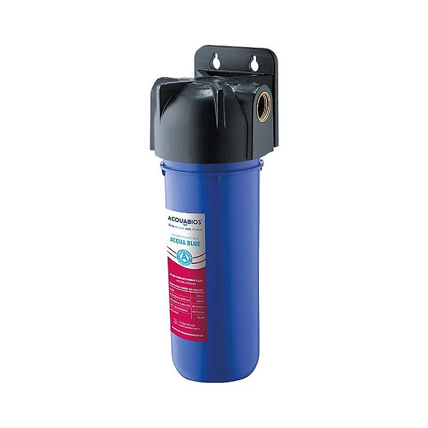 Filtro De Agua Acquabios Acqua 230 Blue Para Caixa D Agua Rosca Metalica
