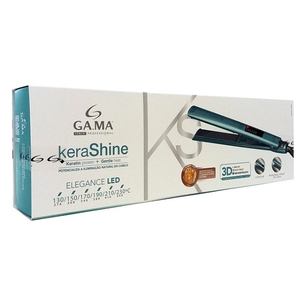 CHAPINHA PRANCHA ALISADORA GAMA ITALY KERA-SHINE 3D 230° - BIVOLT