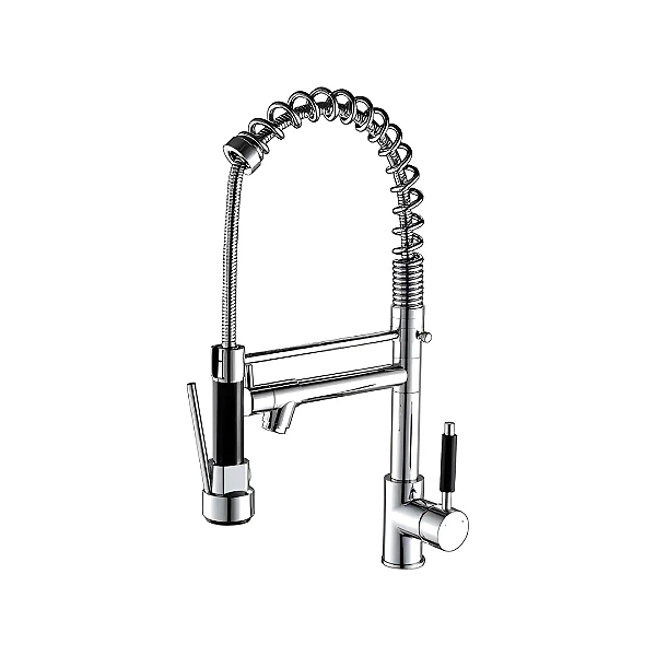 Torneira Cozinnha Gourmet Tor-001 Monocomando 50cm Com Ducha Domum Prata