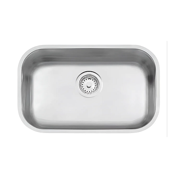 Cuba Inox Cozinha Domum AÇo Acetinado Com VÁlvula Tamanho 3 1/2 - 47x30x17cm