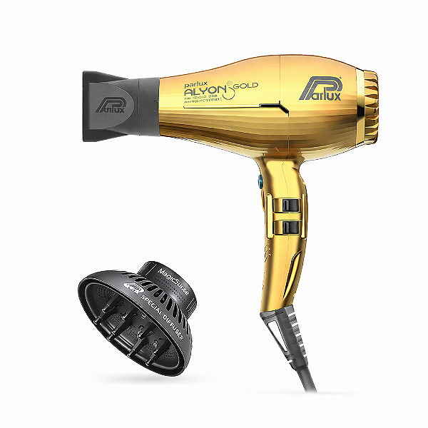 Kit Parlux - Secador Alyon Ion Gold 2100w 127v + Difusor Magic Sense