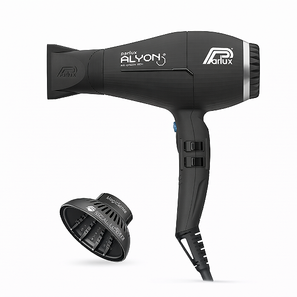 Kit Parlux - Secador Alyon Ion Preto 2250w 220v + Difusor Magic Sense
