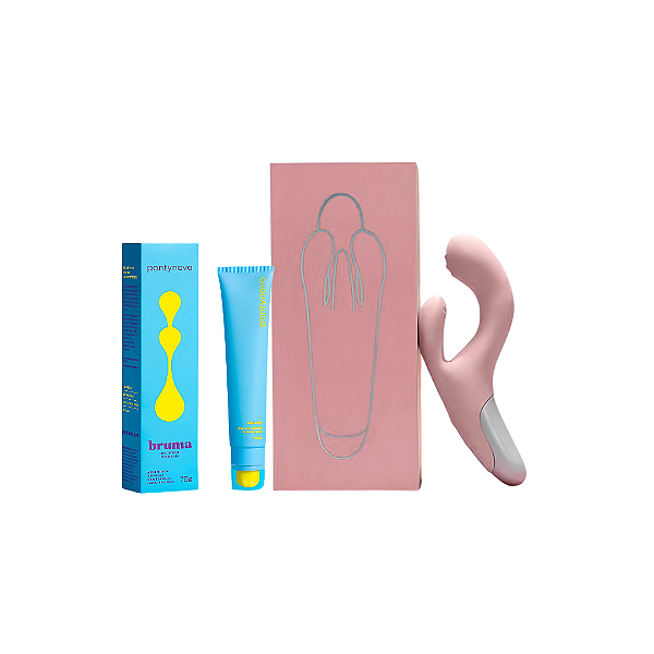 Kit Pantynova - Vibrador Eita Rosa + Gel Hidratante Bruma 75g