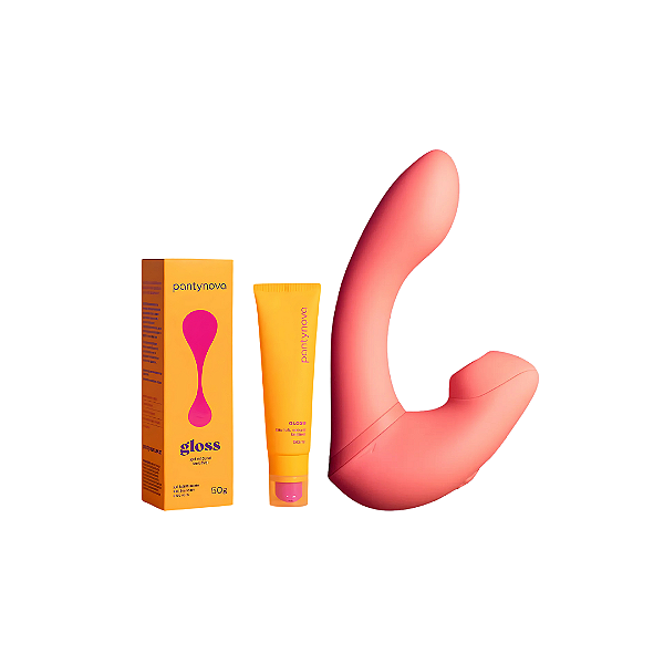 Kit Pantynova - Vibrador Putz 3 Rosa + Lubrificante Gloss BeijÁvel 50g