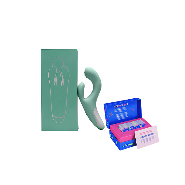 Kit Pantynova - Vibrador Eita Verde + Vdd Ou Acao Jogo Do Tesao Para Casais