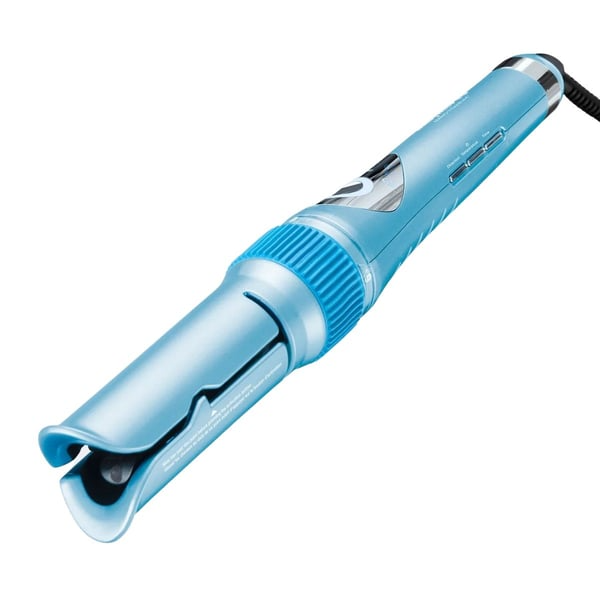 Modelador De Cachos Automatico Babylisspro Mira Curl 32mm 1/4" Azul - Bivolt