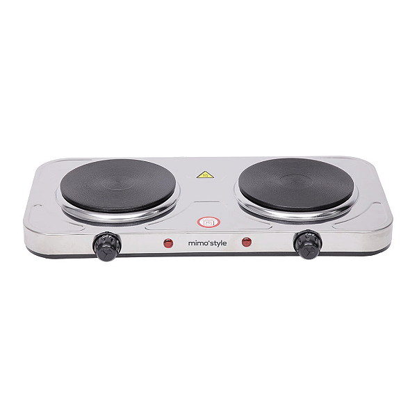 Fogão Elétrico Portátil Fe-02 Mimo Style 220v 2 Bocas, 2000w, Tomada 10a