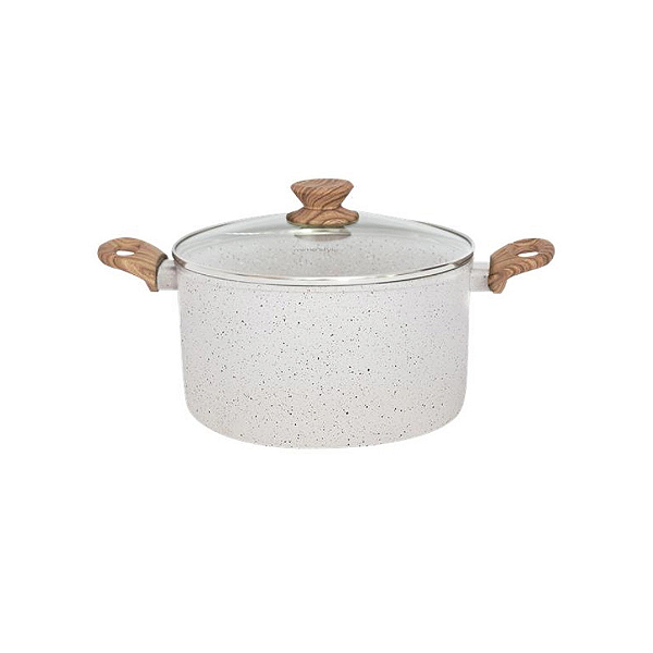 Panela Caldeirão Aço Inox 20cm Estilo Cook Mármol Mimo Style