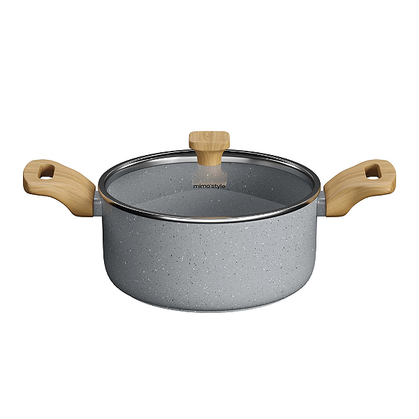 Caçarola Mimo Style Pratic Cook 20cm Grafite Com Tampa