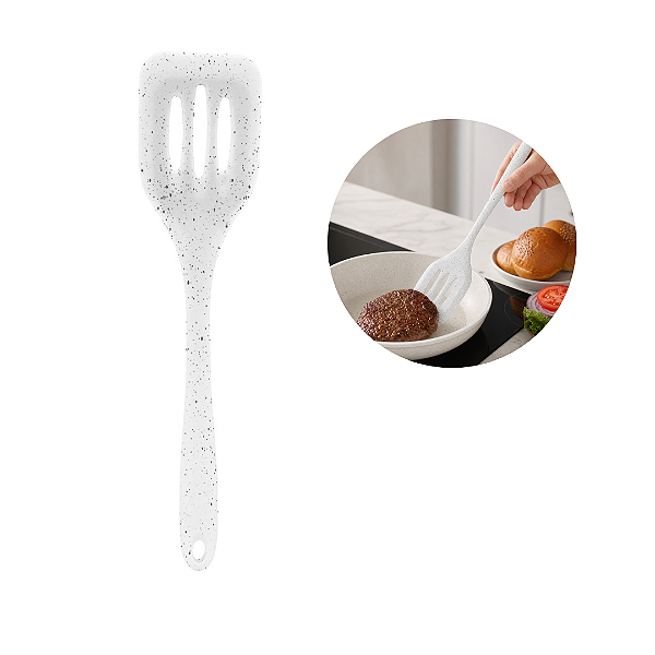 Espátula Vazada De Silicone 10753 Mármol Mimo Style