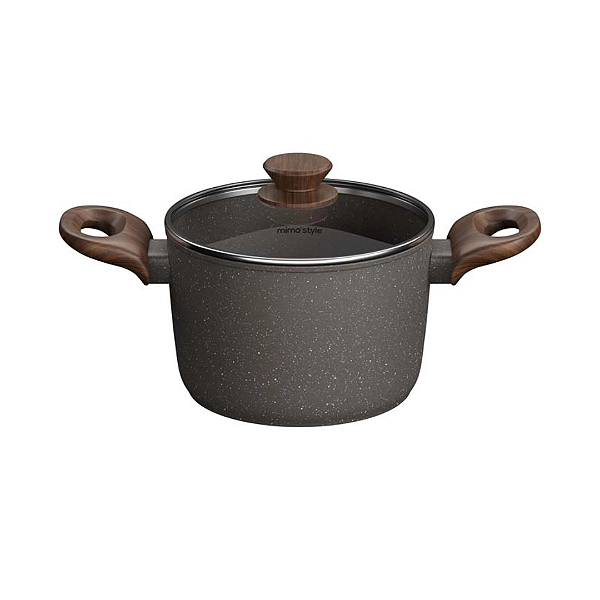 Caldeirão Mimo Style Estilo Cook Grafito 20cm 3,5l Alumínio Cerâmico Para Indução