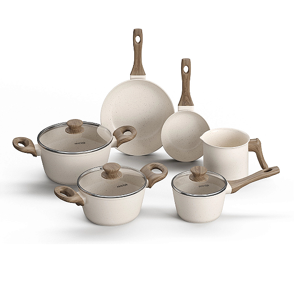 Conjunto De Panelas 6 Peças Style Cook Mármol Mimo Style
