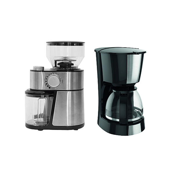 Kit Mimo Style 220v - Moedor De Café 9466 Ajustável Mc01 200w + Cafeteira 10074 Smart 900ml 30 XÍcaras 800w