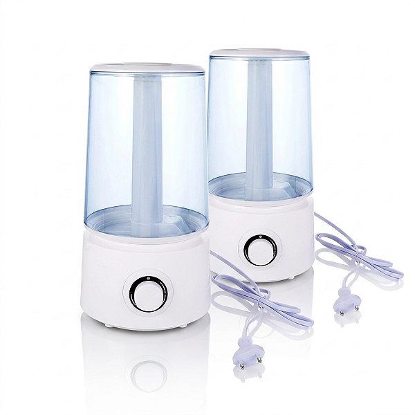 Kit 2 Umidificadores De Ar 9471 Ultrassônicos Mimo Style 2,5l Silenciosos Bivolt