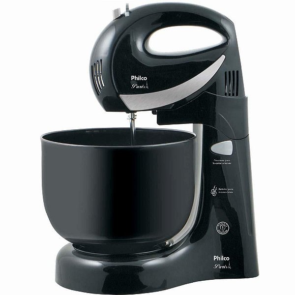 BATEDEIRA PHILCO PARIS 4 VELOCIDADES PRETO 350W - 127V