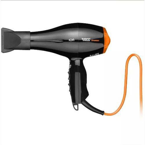 SECADOR DE CABELO PROFISSIONAL TAIFF TITANIUM COLORS ION LARANJA 2100W - 127V