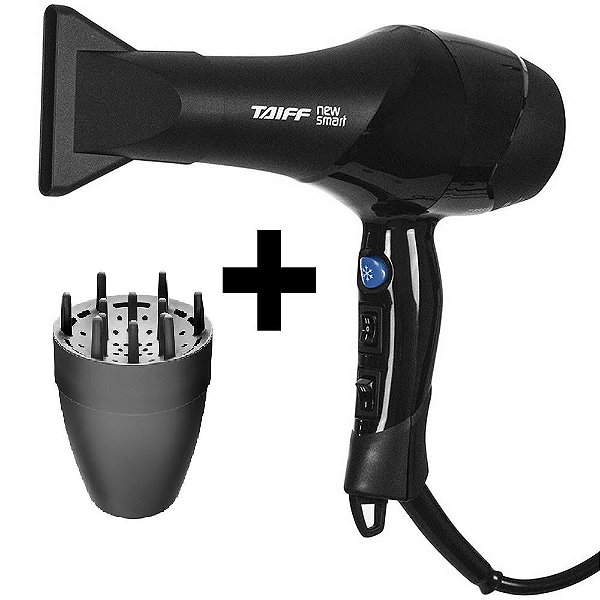 KIT TAIFF SECADOR PROFISSIONAL NEW SMART 1700W - 127V + DIFUSOR NOVO