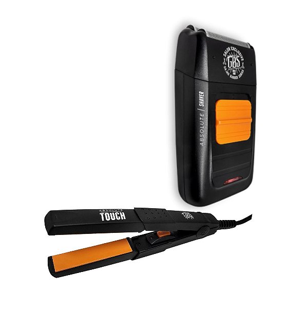 KIT GAMA GBS BIVOLT - BARBEADOR GAMA ABSOLUTE SHAVER + PRANCHA MINI ABSOLUTE TOUCH 210ºC