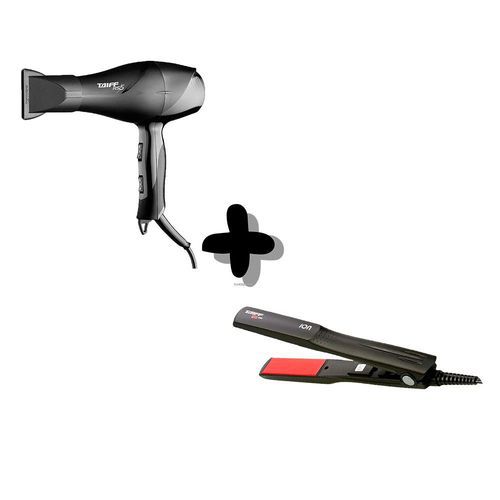 KIT TAIFF SECADOR PROFISSIONAL RS-5 1900W - 127V + PRANCHA RED ION 200°C