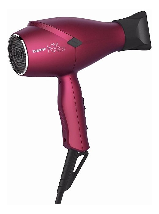 SECADOR DE CABELO PROFISSIONAL TAIFF KOMPRESS WINE 2100W - 127V