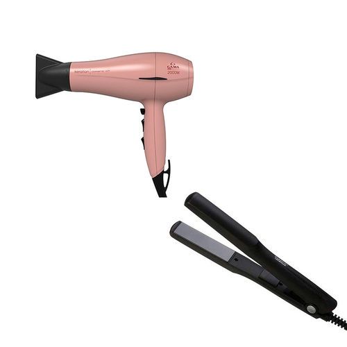 KIT - SECADOR KERATION  2000W 127V + PRANCHA TAIFF CERAMIC 180°C - BVT