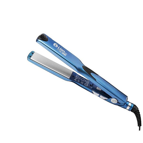 PRANCHA CHAPINHA SUPER PROFISSIONAL LION PRO TITTAN 250°C \ 500F AZUL - BIVOLT
