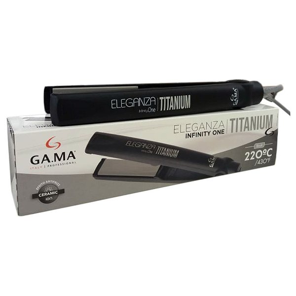 CHAPINHA PRANCHA ALISADORA GAMA ELEGANZA INFINITY ONE TITANIUM 220ºC - BIVOLT