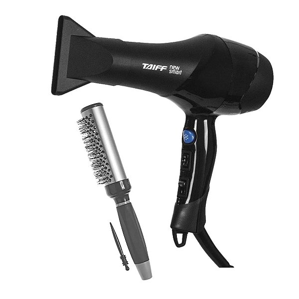 KIT - SECADOR CABELO TAIFF PROF. NEW SMART 1700W 127V + ESCOVA PROART RICCI PERFETTI 98105HKH 'G'