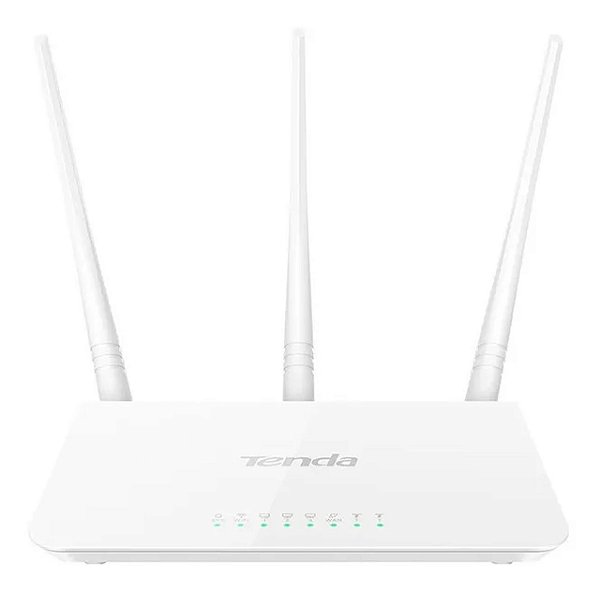 ROTEADOR WIRELESS TENDA N300 F3 300MBPS 5dBi 3 ANTENAS