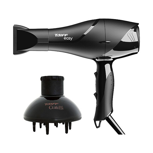 KIT TAIFF - SECADOR PROFISSIONAL EASY 1700W 127V + DIFUSOR CURVES