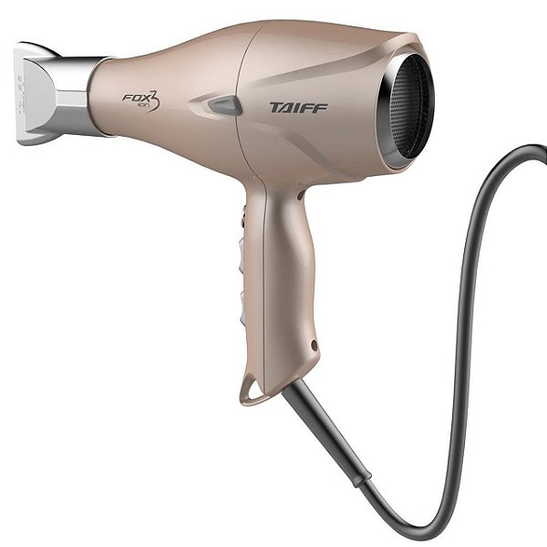 SECADOR DE CABELO PROFISSIONAL TAIFF FOX ION 3 DOURADO 2200W - 220V