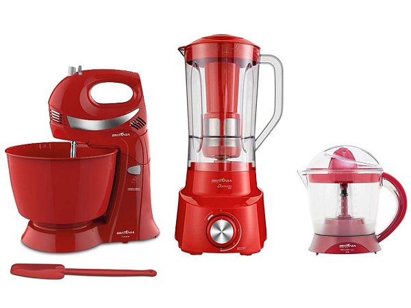 KIT BRITANIA COZINHA BKT29V VERMELHA - 127V