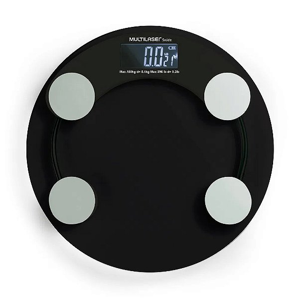 Balança Digital Multilaser HC024 Eatsmart Preta 180kg