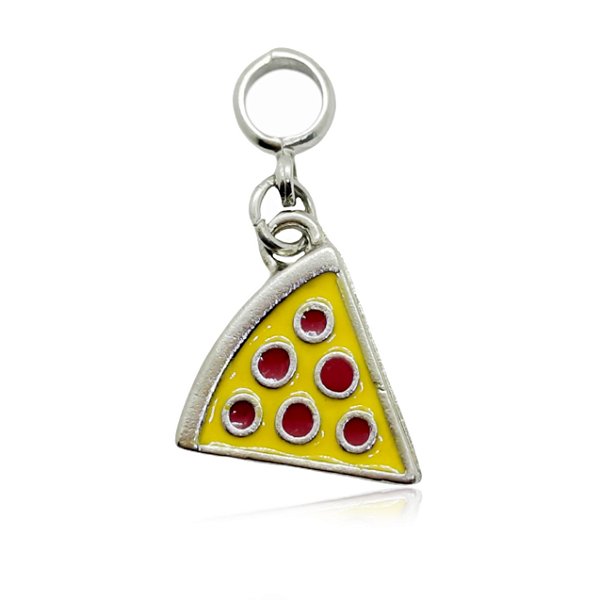 Berloque pizza folheado