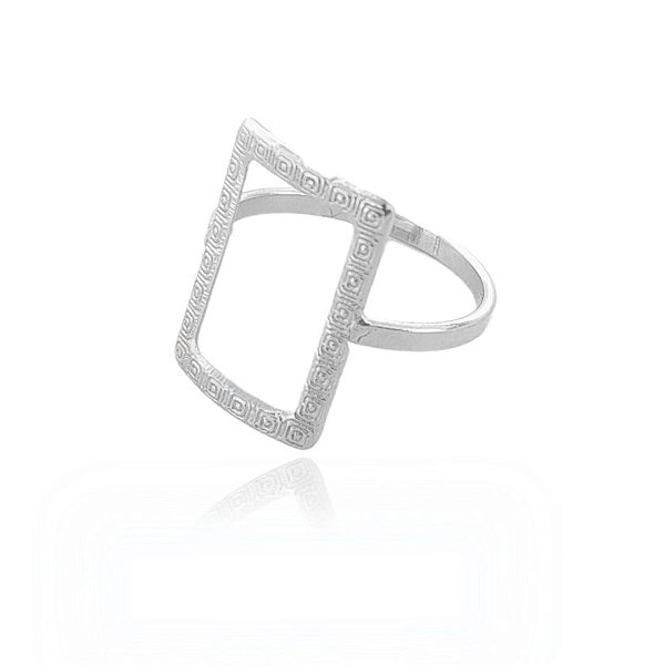 Anel retangular de aço