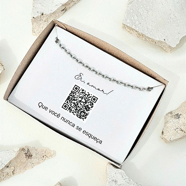 Caixa presente com QR Code Personalizado